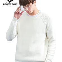 Пионерский лагерь новые зимние теплые свитер брендовая мужская одежда однотонные пуловер мужской качество мягкий хлопковый джемпер мужчин AMS802302