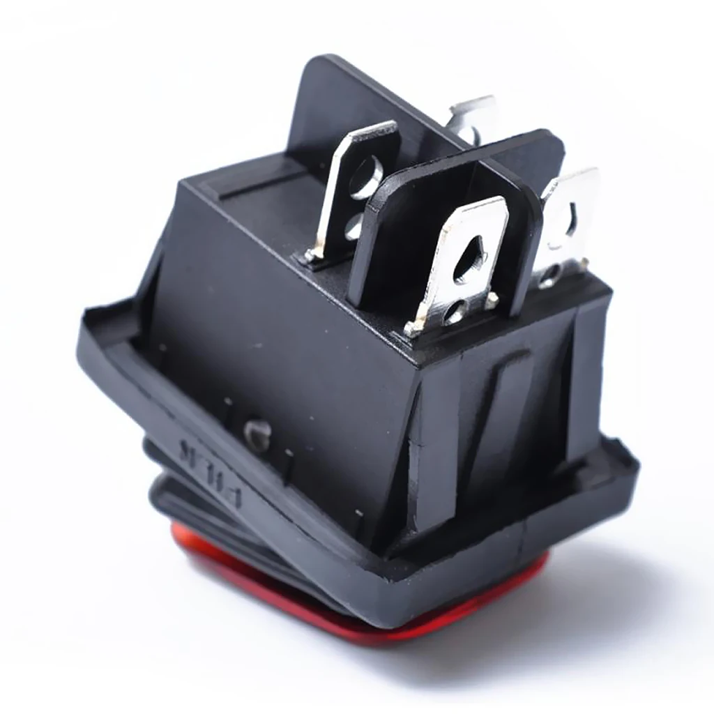 4 Pin On-Off Car Boat Lighted Rocker Toggle Switch Waterproof Protected Against Dust Low Pressure Water