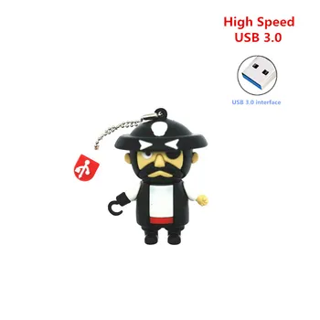

High Speed USB 3.0 Cartoon Pirate Captain USB Flash Drive Silicone Pendrive 64GB 32GB 16GB 8GB 4GB Pen Drive Flash Drive Gift