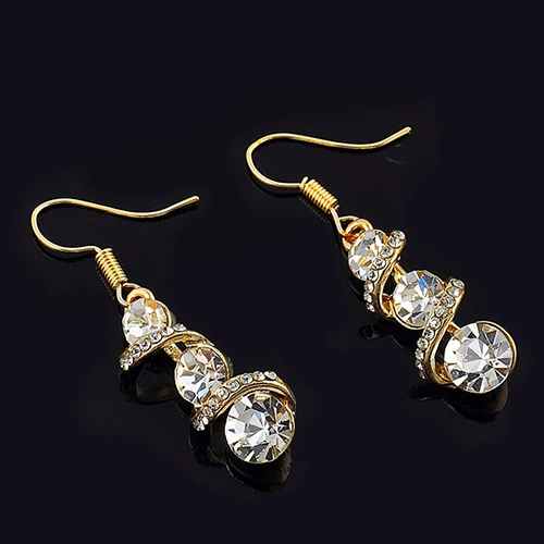 Женские модные серьги со стразами с крючком для банкета|hook earrings|earrings fashionrhinestone