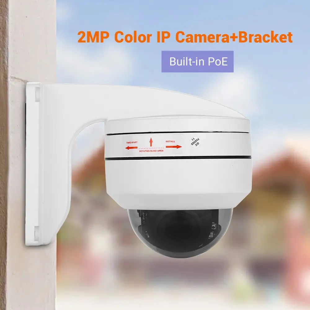 2MP POE IP Камера 2,5 дюйма 1080 P HD Onvif Сети 4X зум Цвет Ночное видение IP67 мини Камера с Branket с SONY307