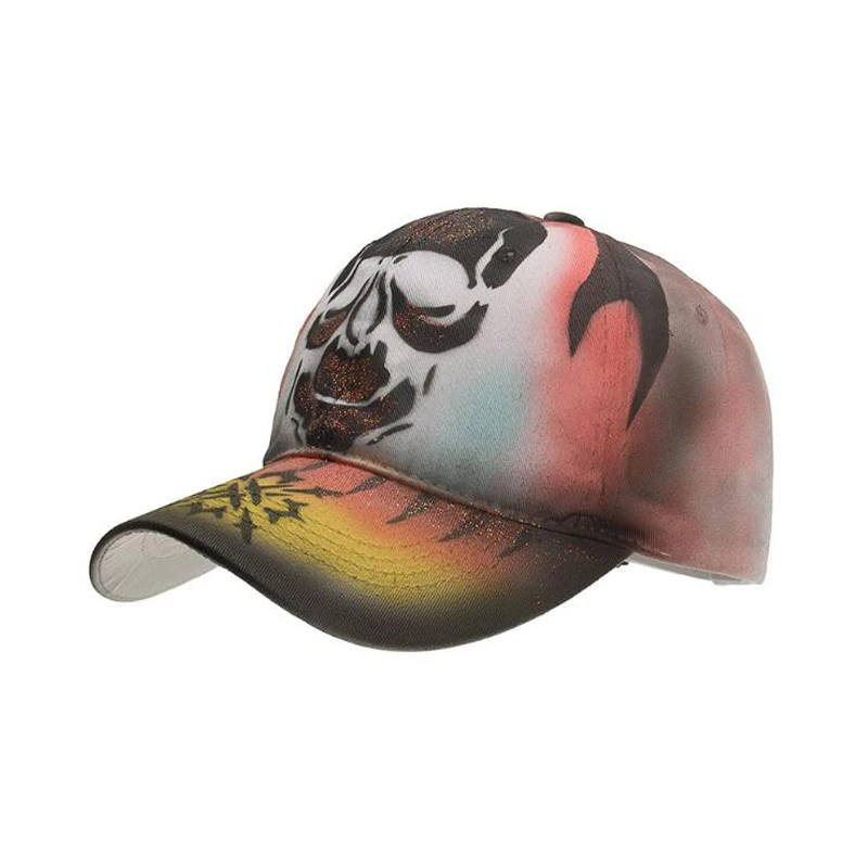 

Hand-Painted Red Dragonfly Baseball Cap Outdoor Leisure Visor Cap Trend Cap Adjustable Sun Hat For Men