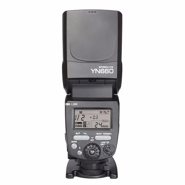 

YONGNUO YN660 2.4GHz Flash Speedlite Wireless Transceiver Integrated for Canon Nikon Pentax Olympus DSLR Cameras