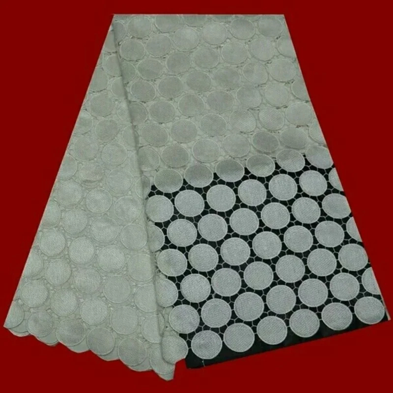 

Hot Sale ARW0 Free Shipping Guipure Water Soluble Lace For Party Dress,High Quality pure White Color African Cord lace Fabric