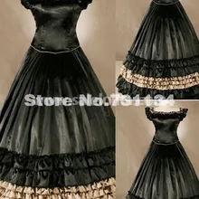 Необычные черные рукава платье в викторианском стиле стиль ренессанс викторианский бальные платья для продажи