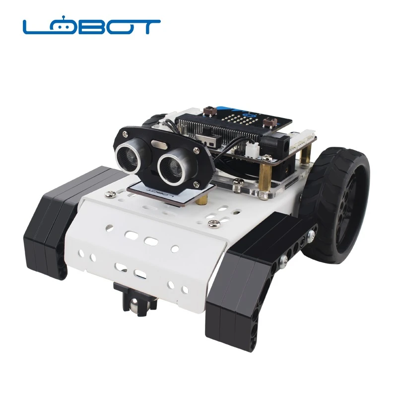 LOBOT Micro:bit GoGobit Smart Programmable Tracking Voice PC APP Control RC Robot Car LOBOT Micro:bit GoGobit Smart Programmable Tracking Voice PC APP Control RC Robot Car