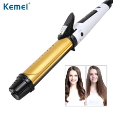Kemei1268 2 in 1 Flat Iron Straightening Irons hair curler Styling Tools Professional Hair Straightener Free Shipping