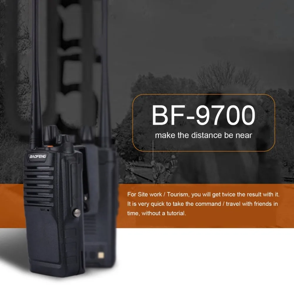 

Baofeng-9700 Walkie Talkie Waterproof Earpiece Professional 5W UHF Radio Transceiver For Outdoor Hunting Camping