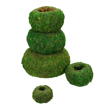 

Round 6-18cm Artificial Moss Balls Flower Pot Succulent Planter Green Basket Garden Party DIY Decorations Weaved Moss Ball