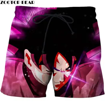 

Glare Light Dragon Ball Men Anime 3D Stone Printed Beach Shorts Casual Beachwear Male Quick Drying Board Shorts ZOOTOP BEAR