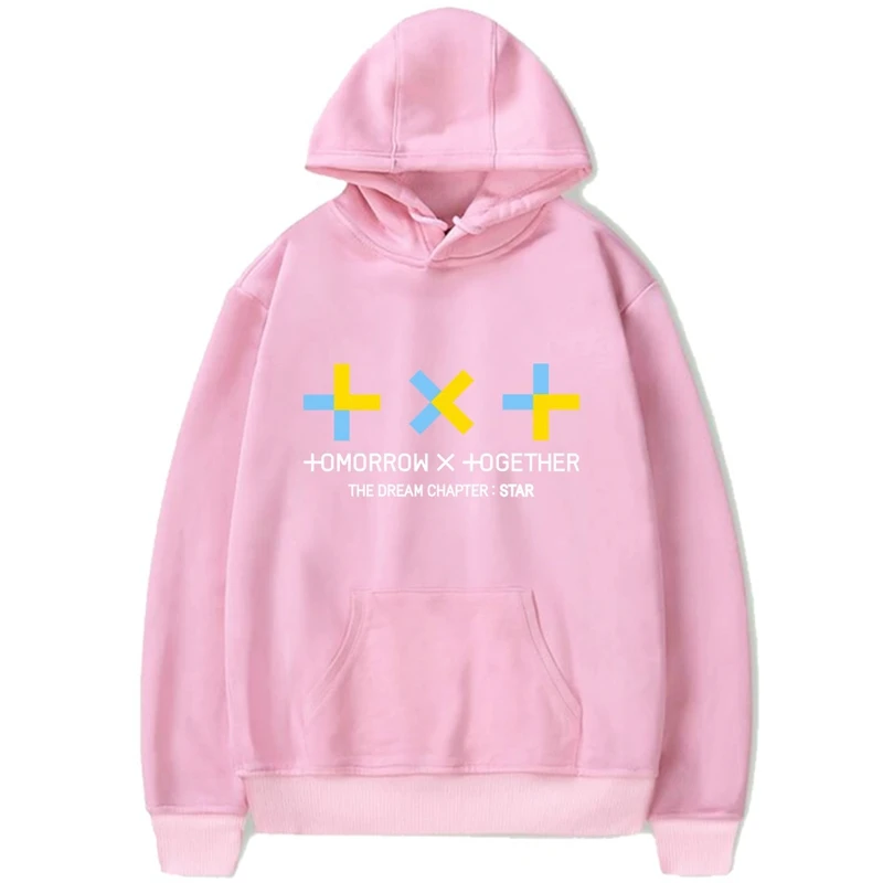 kpop Txt concert The Dream Chapter Star Album men Hooded Sweatshirt Harajuku TOMORROW X TOGETHER Hoodies pullover (4)