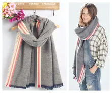 Za genuine Major brand Unisex fashion Tartan scarfs Plaid Stripe Scarf cuadros popular women s big