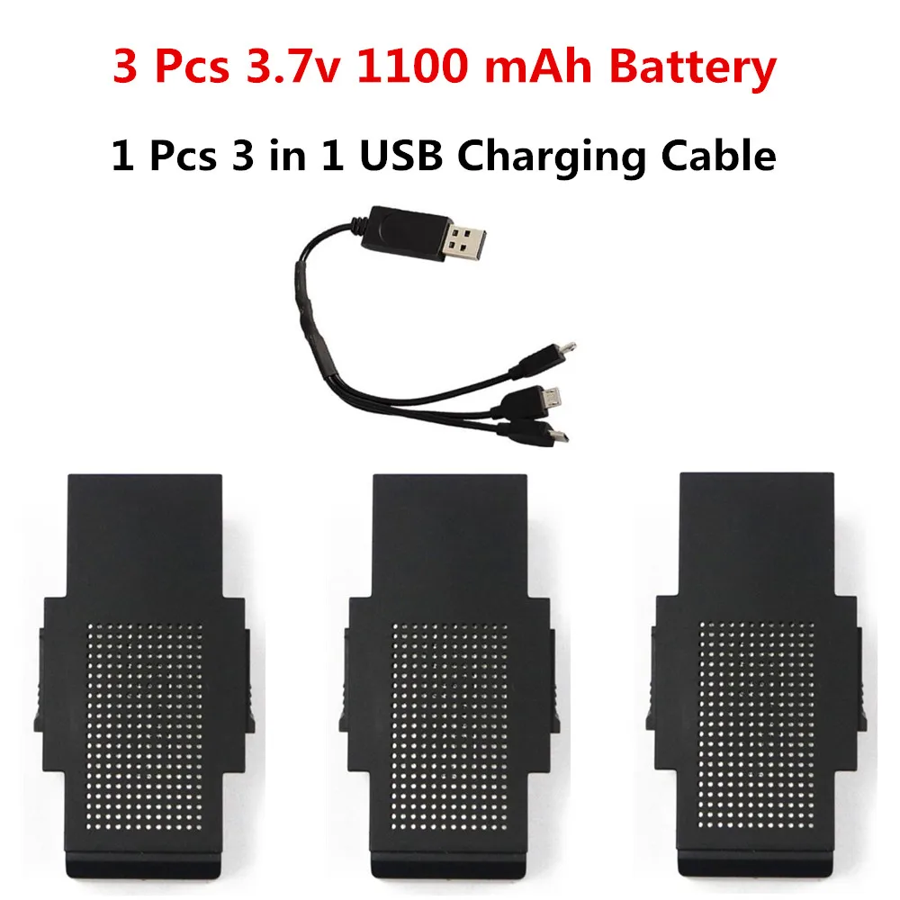 UAV Battery accessories For X196 Optical Flow Folding aircraft RC aircraft Four-axis UAV 3.7v 1100 mAh Battery Accessories