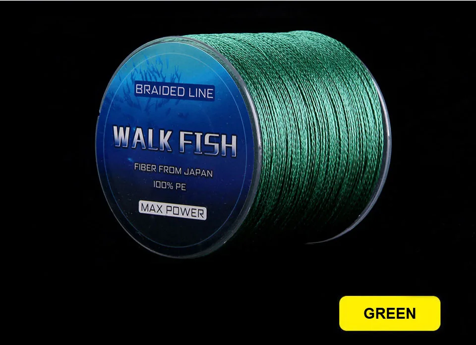 WALK FISH 150 м 8-150LB 4 нити PE плетеная леска многофиламентная леска для ловли карпа соленая Пресноводная