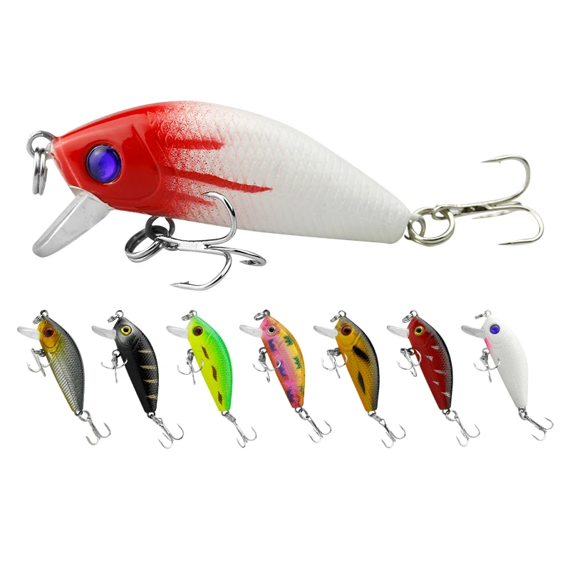 1PCS Hard Minnow Fishing Lure 5cm/3.6g Topwater Wobbler Artificial Bait For Bass Pike Crankbait Tackle Fish Leurre Pesca | Спорт и