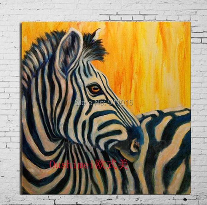 

Handmade Abstract Zebra Picture Home Decor Oil Painting On Canvas Modern Animals Wall Paintings Room Decor Craft Hand Painting