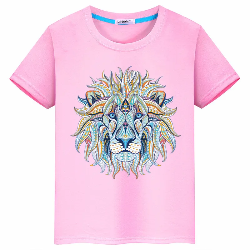

2019 new summer cartoon cotton heat transfer short-sleeved T-shirt children's clothing boys and girls