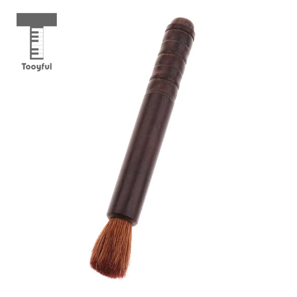 Tooyful String Instrument Cleaning Dedusting Brush Wood Handle Guzheng Erhu Violin Guitar Cleaning Care Tool
