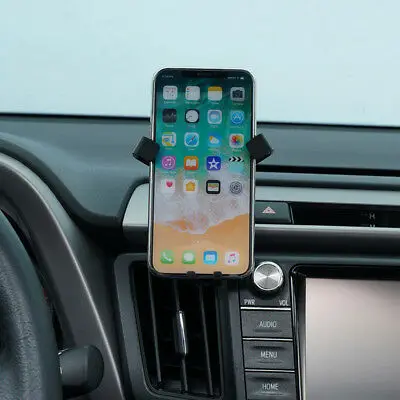 

Carbon Fiber Black 360 Car Air Vent Mount Phone Holder for Toyota RAV4 14 - 18
