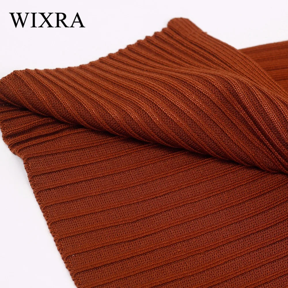 Женская Базовая юбка карандаш Wixra повседневная облегающая шерстяная вязаная