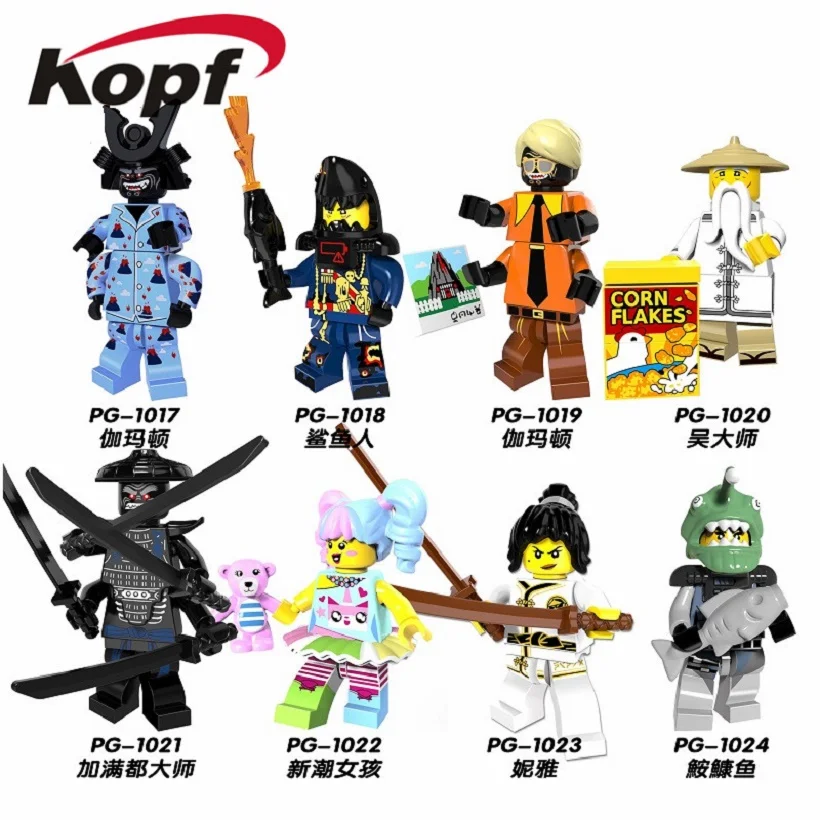 

Single Sale Super Heroes Latest Ninja Item Nya Gamma Master Wu Gnea Zane Cole 71019 Building Blocks Children Gift Toys PG8070