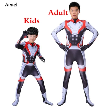 

Endgame War Infinity Captain America Quantum Realm Cosplay Costume Bodysuit Suit Jumpsuit Zentai Super Heros Men Kids