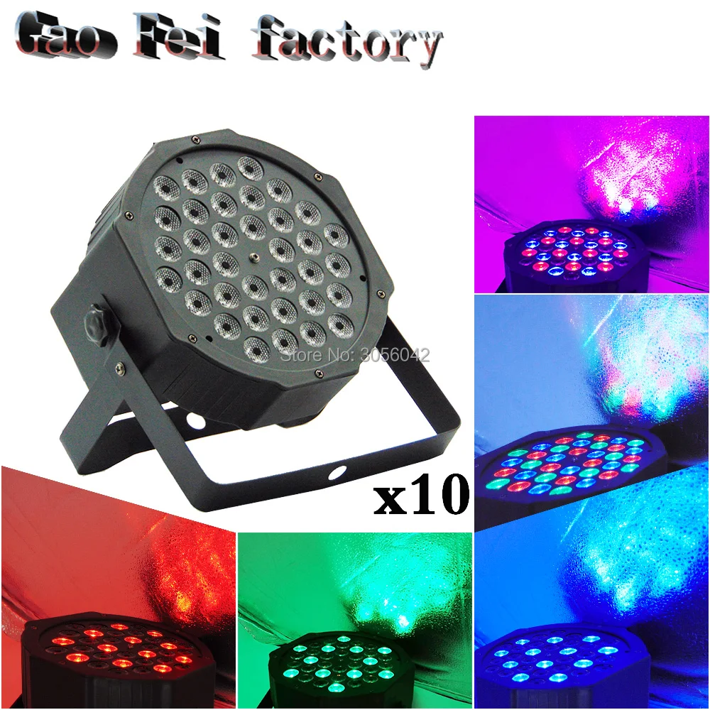 

36X3W LED RGB Projector/Party Club DJ Stage Effect Light/ LED Par DMX512 Lighting/Xmas lamp /LED wash light (10pcs/lot)