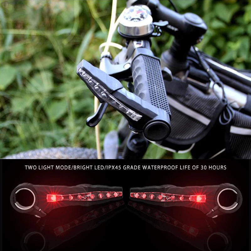 

New Design MTB Bicycle Horn Handlebar with LED Turn Light Bicycle Steering Lamp For Night Safety Riding Cycling Equipment