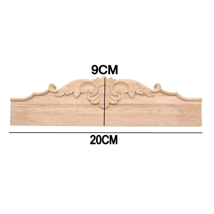 RUNBAZEF резьба по дереву аппликация мебельная фурнитура ТВ ванная комната шкаф зуб доска из массива дерева перегородка резная юбка домашний Декор Ремесло - Цвет: A