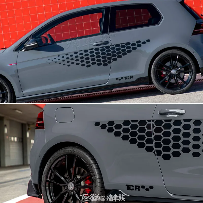 

car stickers pull flower For GOLF 7 GOLF 6 2010-2019 appearance modified sports body decoration modified GOLF sticker film