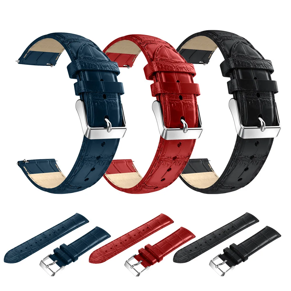

Free Air Mail !!!Xiniu 22mm Watchbands for Samsung Gear S3 High Quality Crocodile Leather Straps for Watches Gift Correa