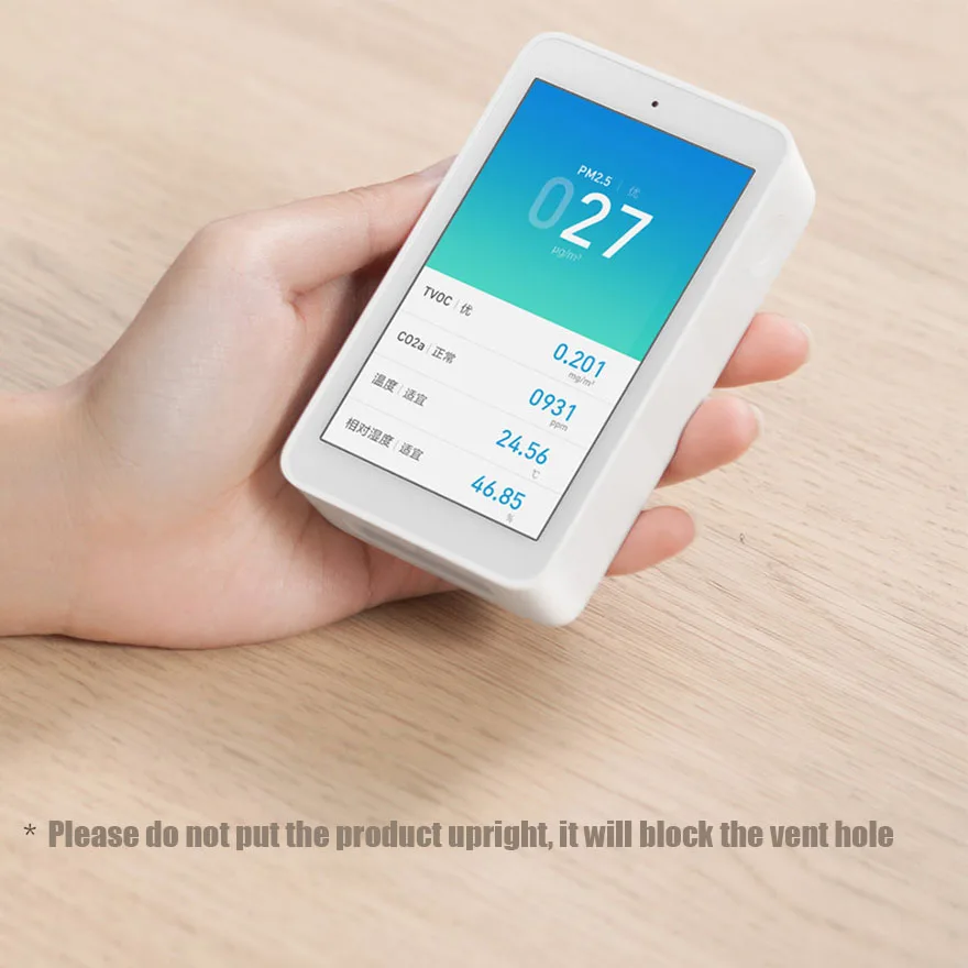 Xiaomi Mijia Air Detector высокоточный сенсорный экран 3,97 дюйма USB интерфейс PM2.5 CO2a TVOC датчик влажности монитор воздуха для дома