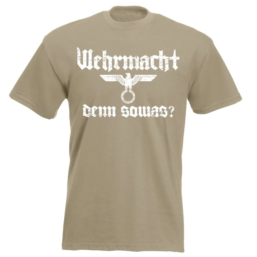 Мужская приталенная футболка Wehrmacht модная брендовая с принтом 2019 Футболки для