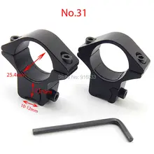 Низкопрофильное крепление направляющей «Ласточкин хвост» 2 шт./лот 11 мм 25,4 мм диаметр прицел пневматической винтовки крепления кольца Охотничьи аксессуары