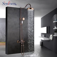 

Senlesen Shower Faucet Rose Gold Ceramic Hand Shower Single Handle Rose Gold Mixer Water Tap Para Bathroom Shower Bath