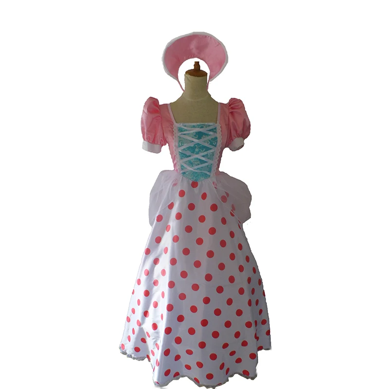

Cartoon Movie Toy Story Bo Peep Cosplay CostumeBo Peep Cosplay Dress with Hat