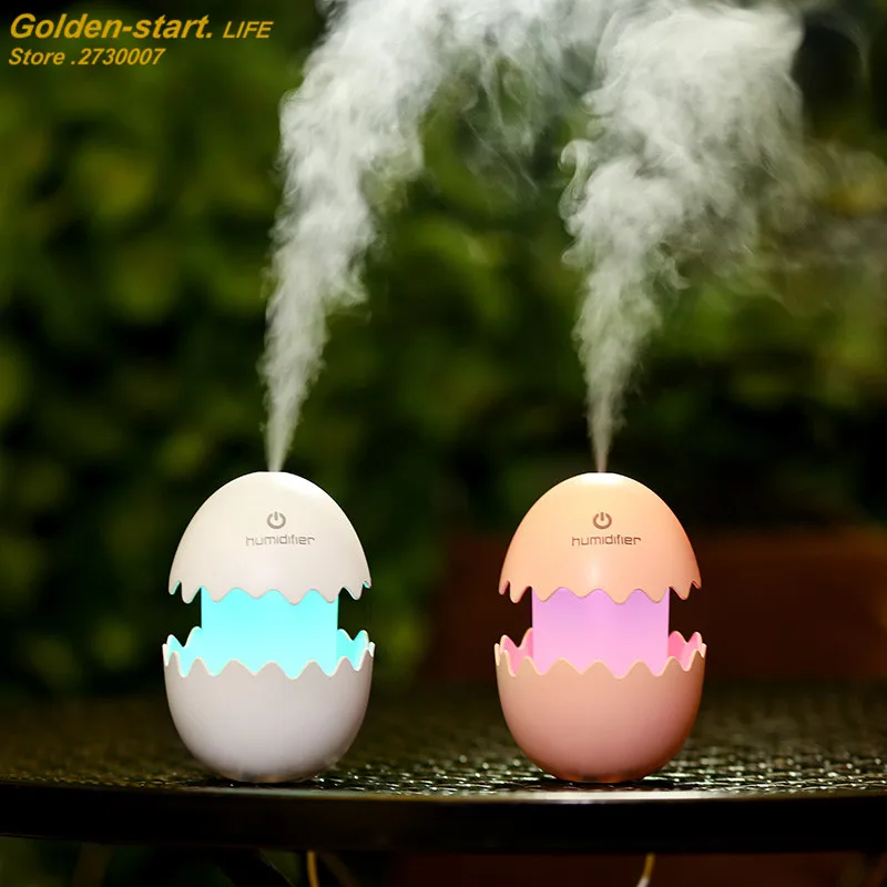 

3 Colors Fun Egg Style Mini USB Humidifier Ultrasonic Essential Oil Diffuser Ultrasonic Air Humidifier Mist Maker Aroma Diffuse