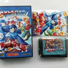 MD игра: ROCKMAN MEGA WORLD(японская версия! Коробка+ руководство+ картридж