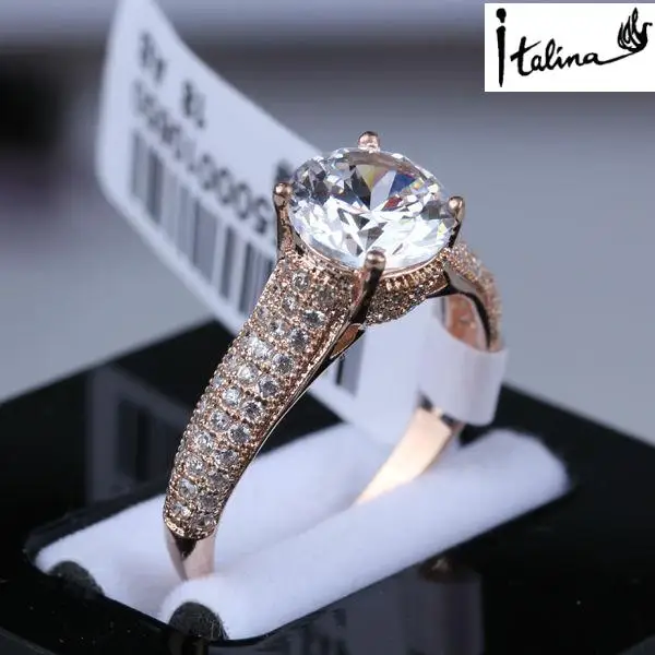 Бренд TRACYSWING медный розовый золотой цвет модная женская модель с цирконием #