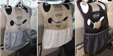 NEWEST!!Auto Storage Bag, Vehicle Seat Sundry Cartoon Microfiber PU Hanging Bag,Car Storage Bag.Trendy and High Quality