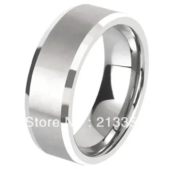 

FREE SHIPPING!USA WHOLESALES CHEAP PRICE BRAZIL RUSSIA CANADA UK HOT SELLING 8MM SATIN BEVELED MENS BRIDAL TUNGSTEN WEDDING RING