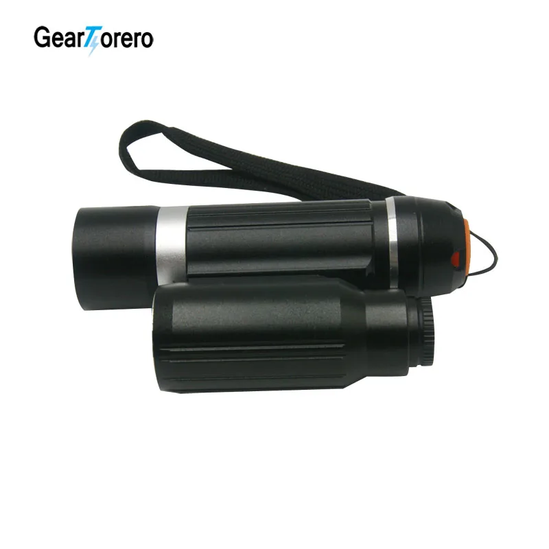 Geartorero New Arrivals LED Lanterna Tática com Micro Telescópio Multifuncional para Camping Caminhadas Escalada 18650 Bateria