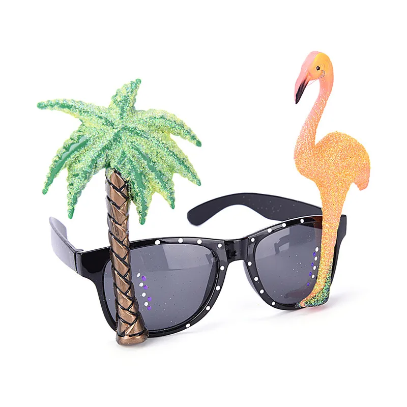 

New Funny Party Costumes Sunglasses Glitter Event Supplies Decoration Decorative Flamingo Big Chest Wine Bottle Pineapple Beach