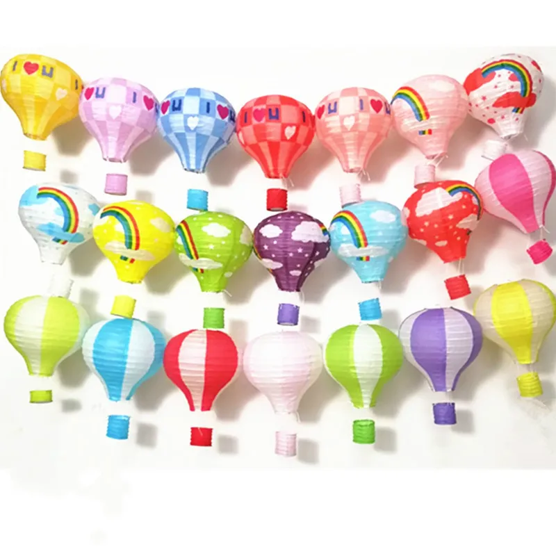 10-16 ''(25-40 см) Радужный воздушный шар бумажный фонарь бар Decora Дети День рождения Свадьба украшения вечерние принадлежности фонарь s