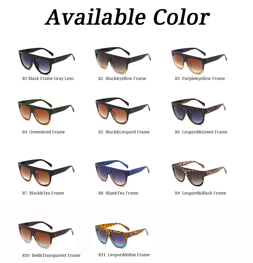 RBUDDY женские солнцезащитные очки lunette soleil femme с плоским верхом классические Супер брендовые Дизайнерские Большие женские CL оттенки солнцезащитные очки