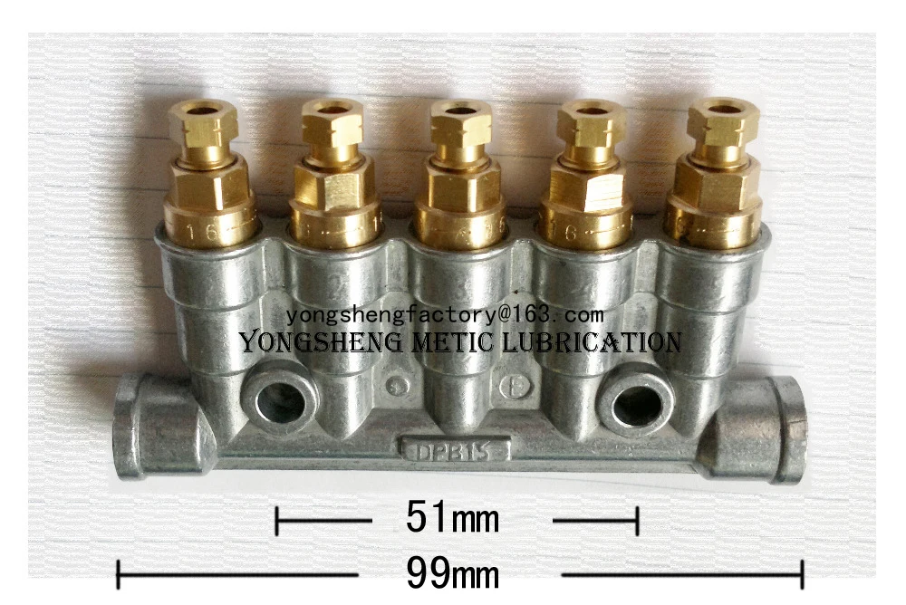 Детектив объемный масла смазки сепаратор Клапан Смазки Коллектор 5 розеток 0.16cc DPB15
