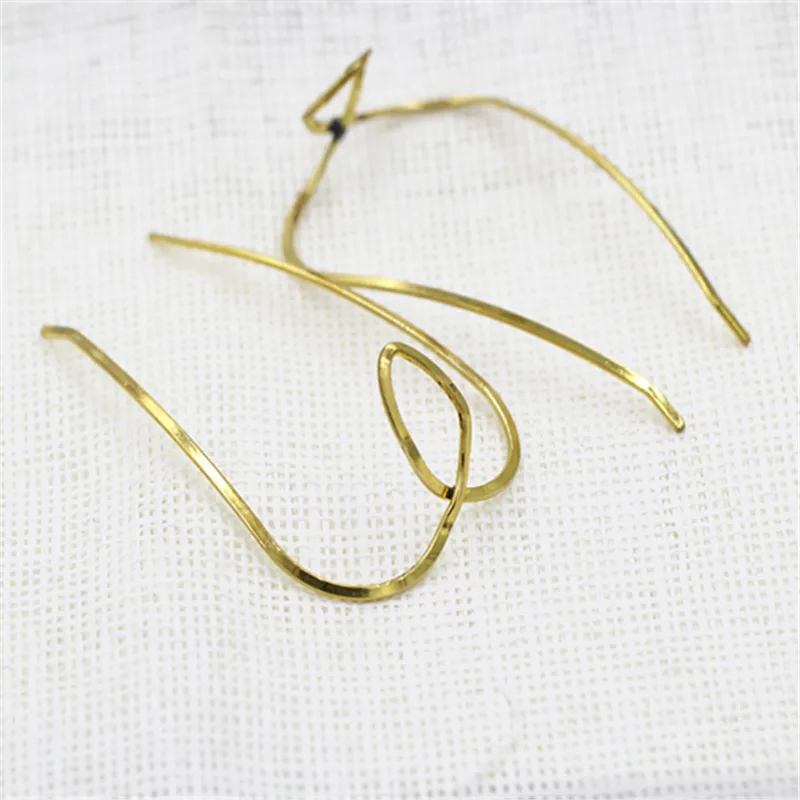 

SEA MEW 5 PCS 101mm Hair Sticks Copper Silver Raw Brass Gold Hair Pins Blank Base Setting For Women DIY Jewelry Making