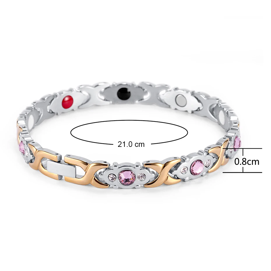 Stainless Steel Bracelet Magnetic osb-1541sg  (5)