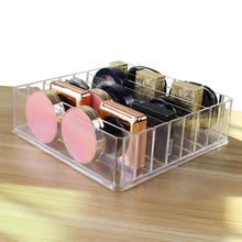 HUNYOO plástico PS organizador de maquillaje caja de almacenamiento de crema claridad Cosmética Maquillaje titular vanidad gabinete polvo estante de exhibición