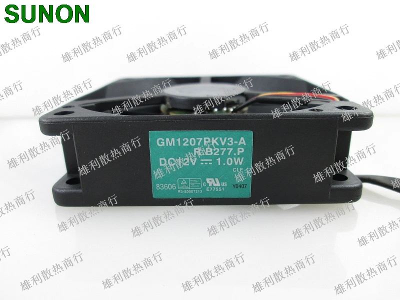 

Original For Sunon GM1207PKV3-A 12V 1.0W 7CM 7020 3 line alarm cooling fan